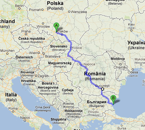 Mapa Dojazdu Bułgaria Apartamenty 2
